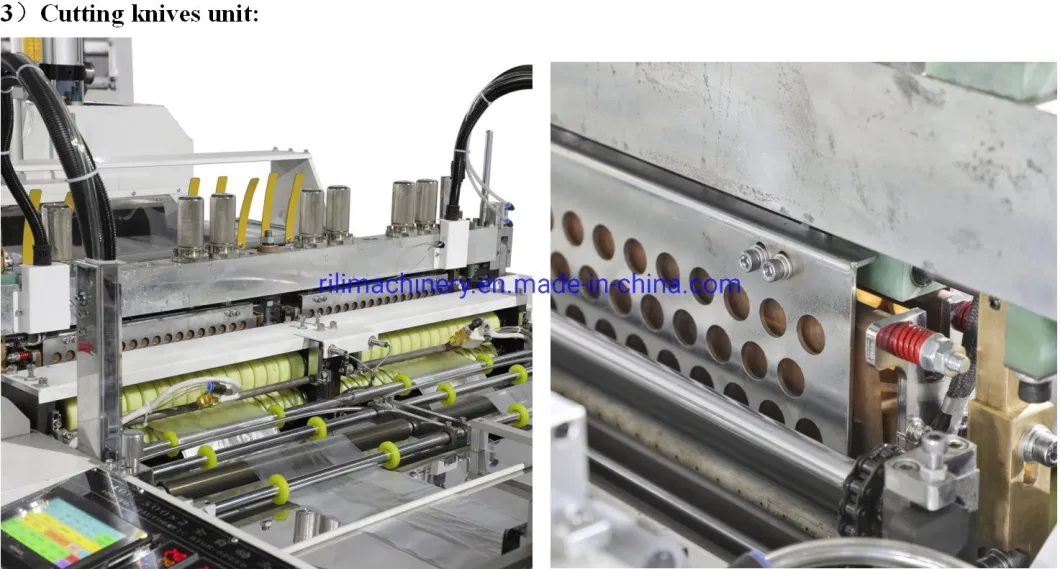 Full Servo Motors Double Line Super High Speed Hot Sealing and Hot Cutting T-Shirt Bag Making Machine with Auto Punching Machine